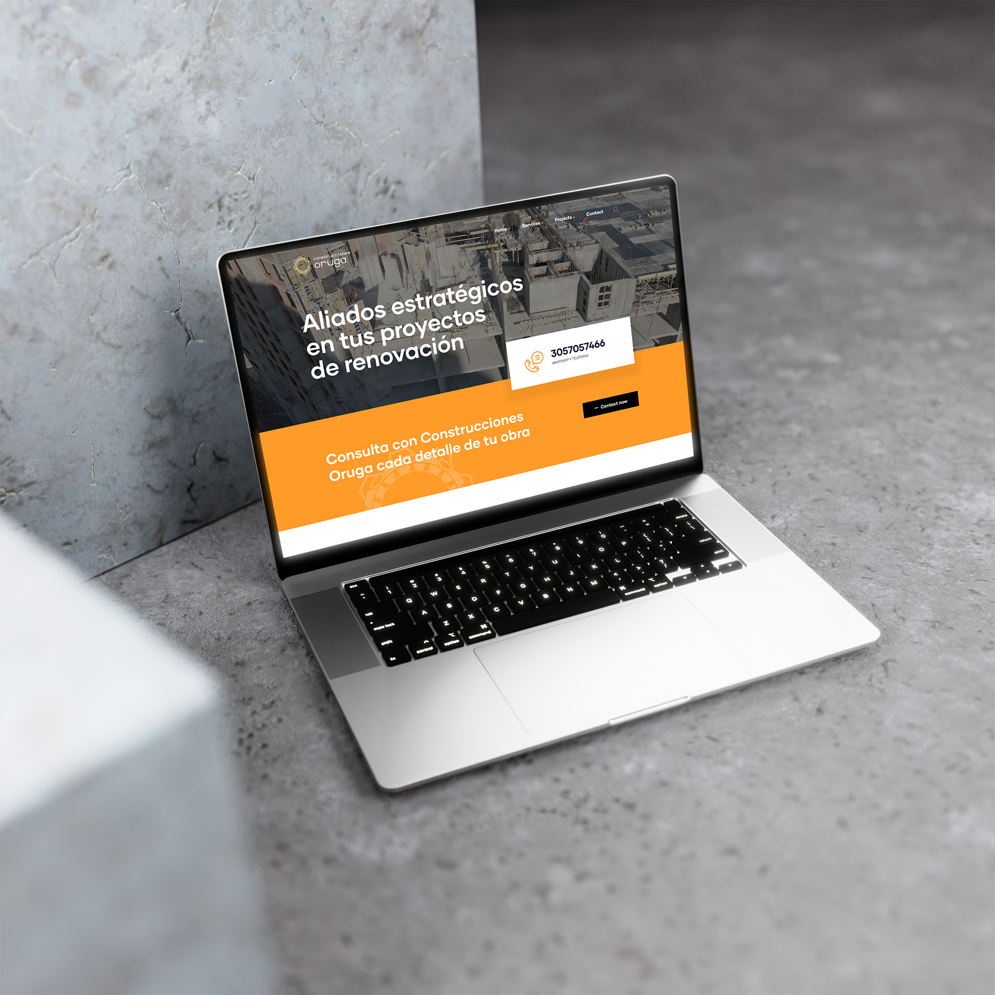construcciones oruga mockup