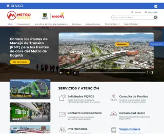 Metro de Bogot&aacute; - sitio web institucional en Drupal