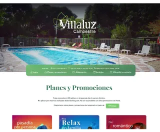 Villa Luz - sitio web desarrollado con Drupal