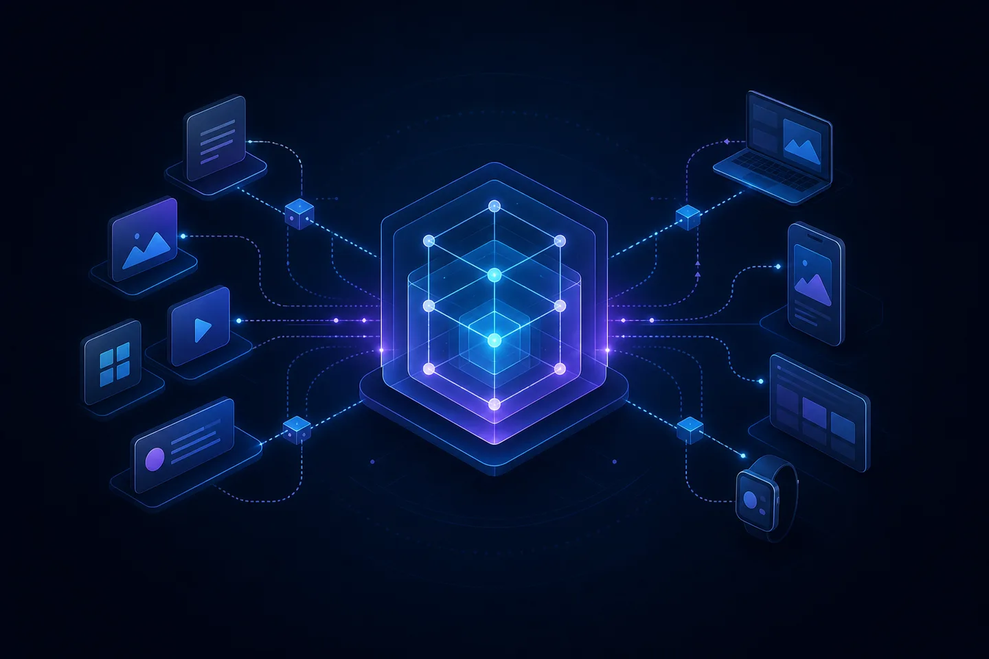 Grafo de contenido reutilizable distribuido a varios canales con Contentful